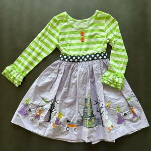Eleanor Rose Lime and Lavender Halloween Dress